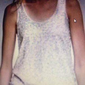 jCrew Cream Sequined Tank